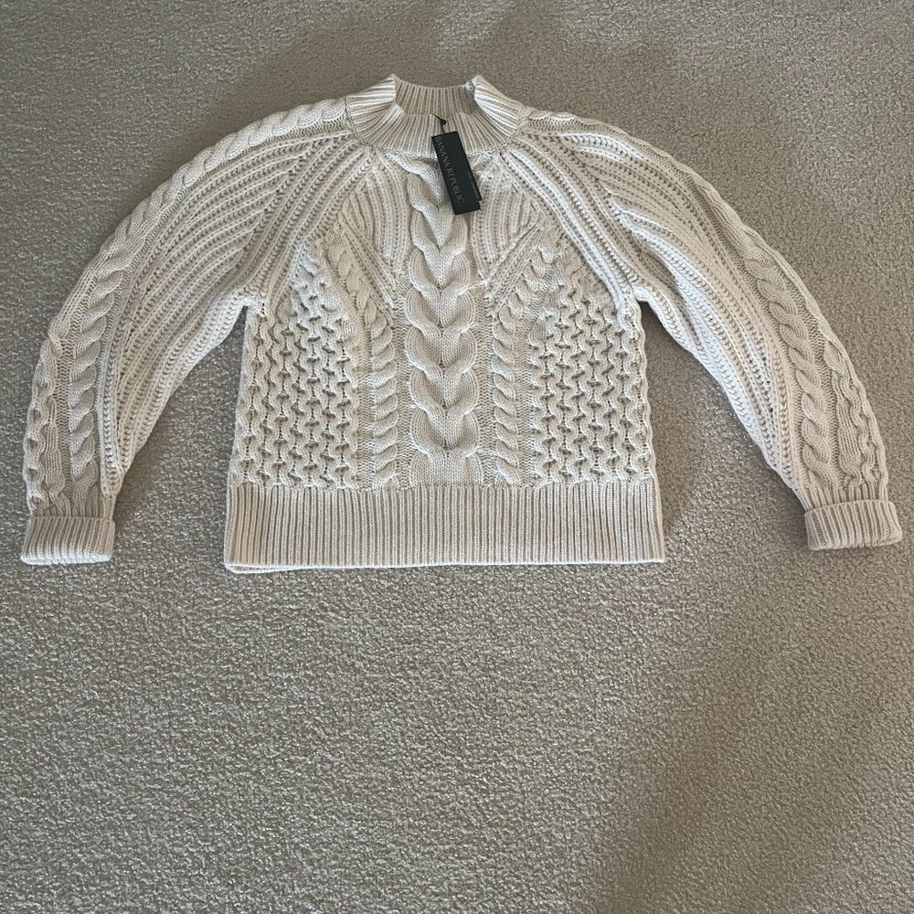 Banana Republic Small Cream Cashmere Sweater